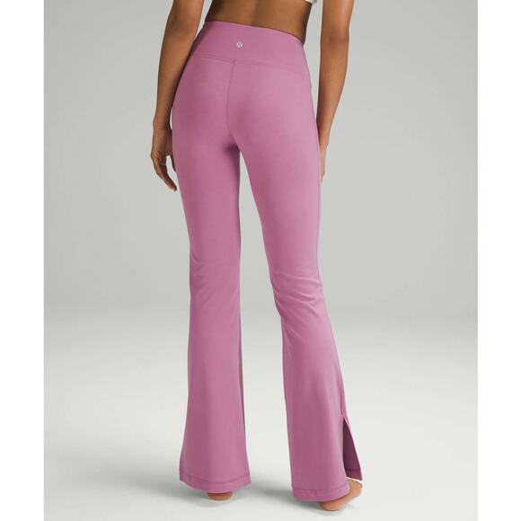NWOT Lululemon Groove High-Rise Split-Hem Flared Pant Nulu Velvet Dust Size 2 - Picture 2 of 12